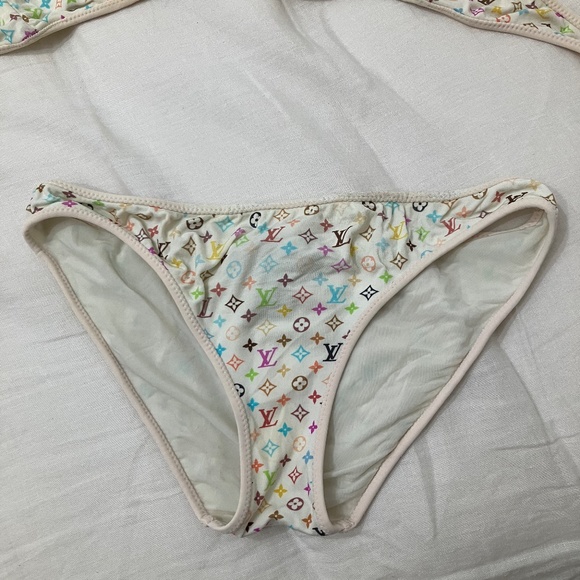 LOUIS VUITTON X Takashi Murakami Vintage LV Logo Monogram Multicolor Bikini Swim - Picture 3 of 13